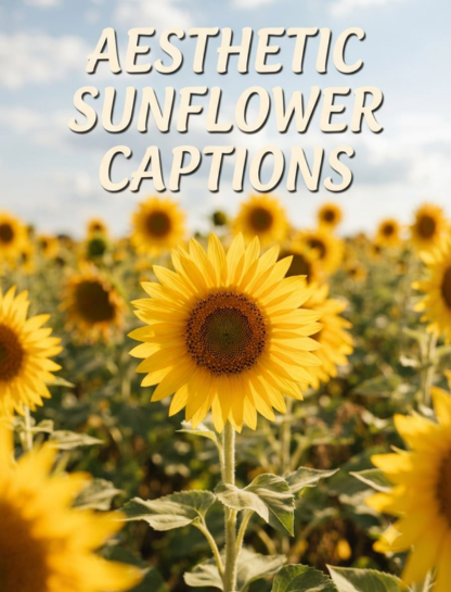 Aesthetic Sunflower Captions