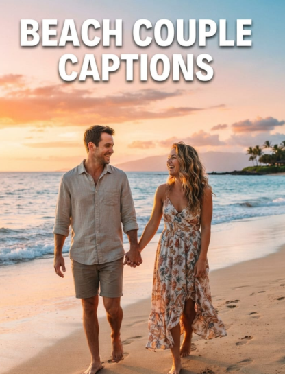 Beach Couple Captions