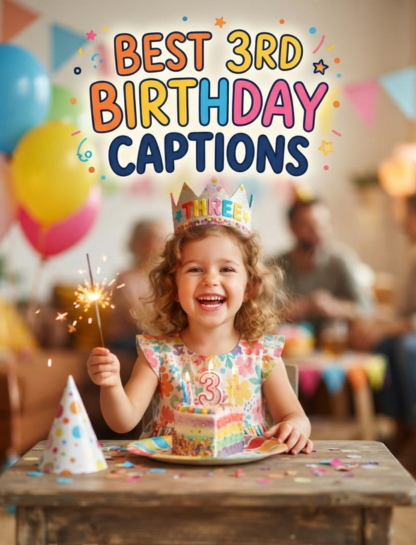 Best 3rd Birthday Captions