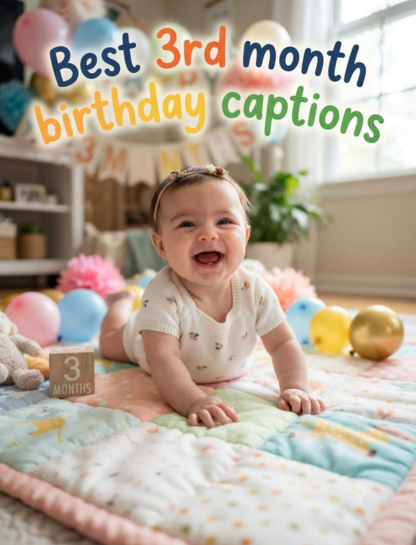 Best 3rd Month Birthday Captions