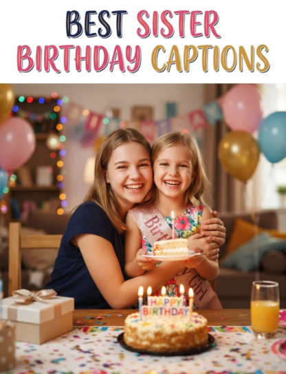 Best Sister Birthday Captions