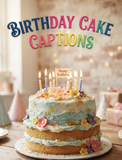 Birthday Cake Captions
