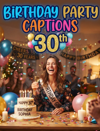 Birthday Party Captions