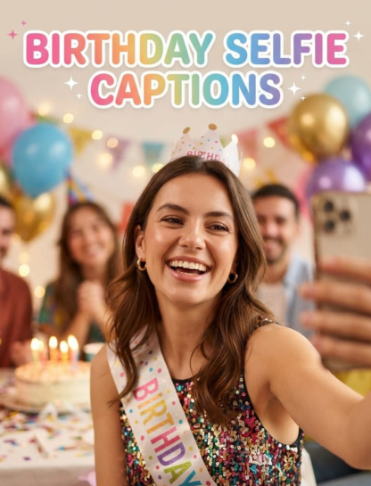 Birthday Selfie Captions