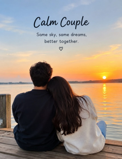 Calm Couple Captions
