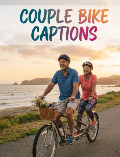 Couple Bike Captions