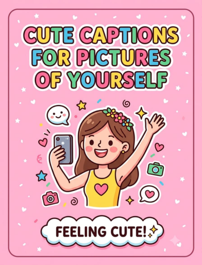 Cute Captions for Pictures of Yourself 🥰