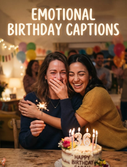 Emotional Birthday Captions