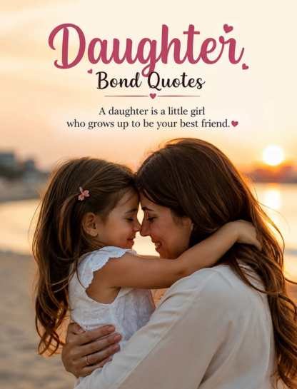 Emotional Daughter Bond Quotes