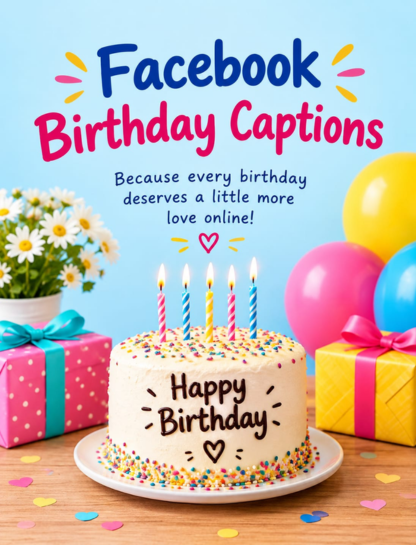 Facebook Birthday Captions