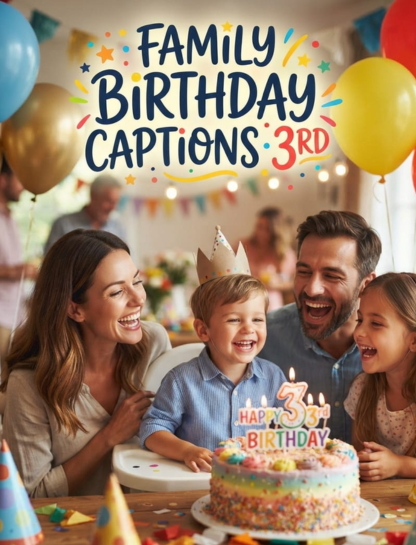 Family Birthday Captions