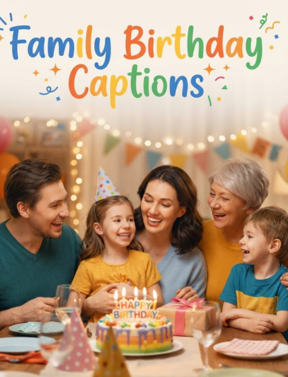 Family Birthday Captions