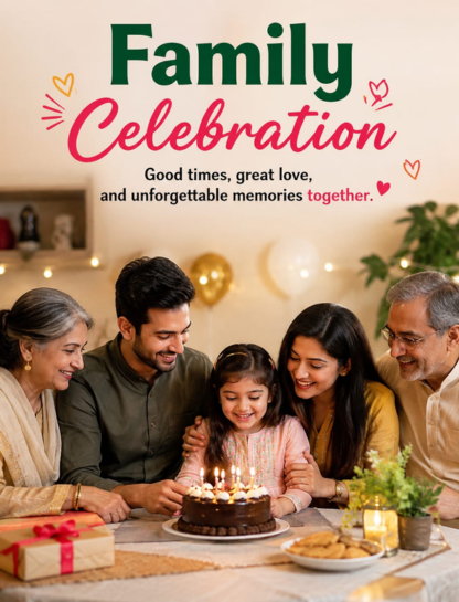 Family Celebration Captions