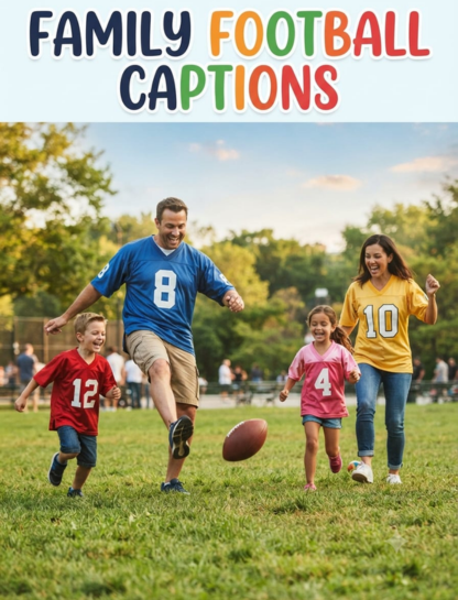 Family Football Captions