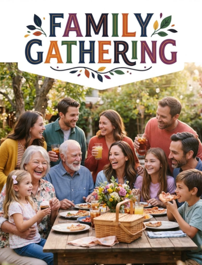 Family Gathering Captions