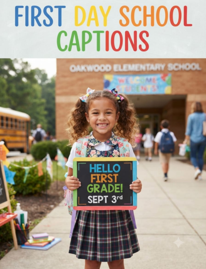 First Day School Captions