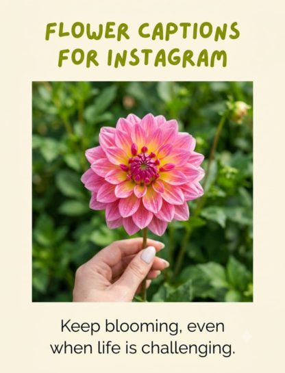 Flower Captions for Instagram 🌼