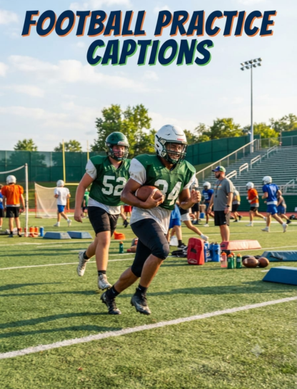 Football Practice Captions