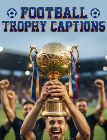 Football Trophy Captions