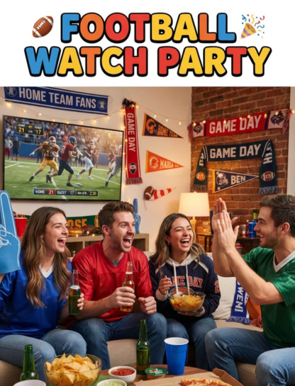 Football Watch Party Captions