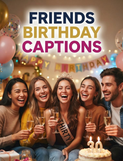 Friends Birthday Captions