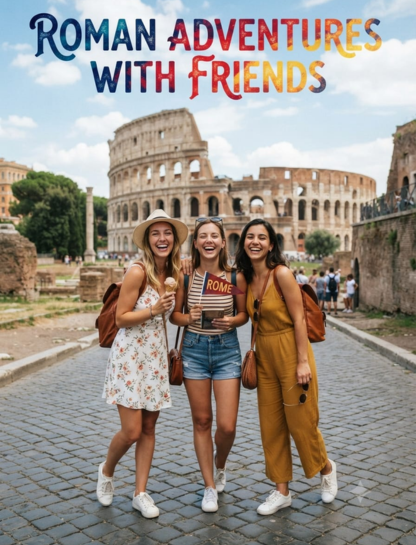 Friends Rome Travel Captions