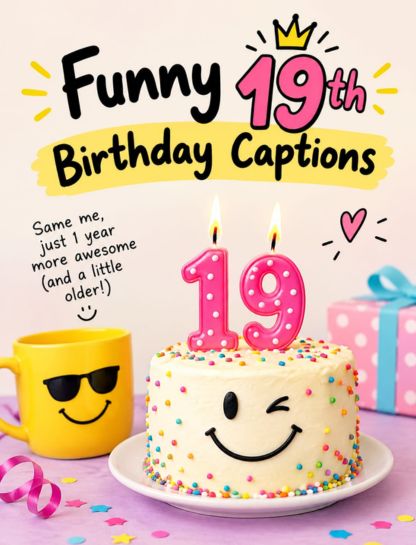 Funny 19th Birthday Captions