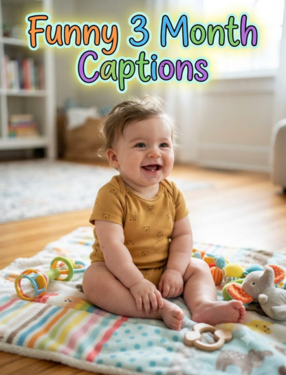 Funny 3-Month Captions