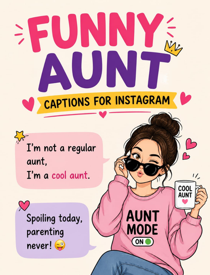 Funny Aunt Captions for Instagram