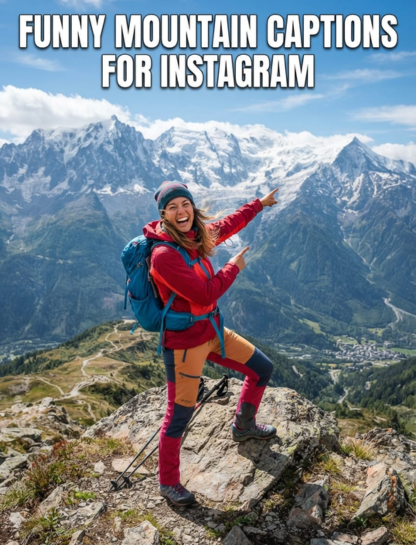 Funny Mountain Captions for Instagram