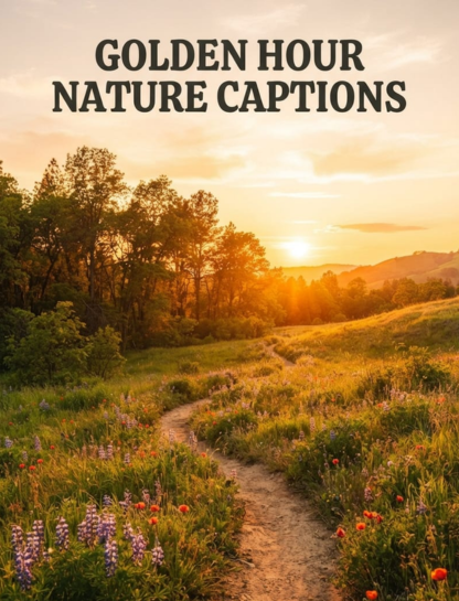 Golden Hour Nature Captions