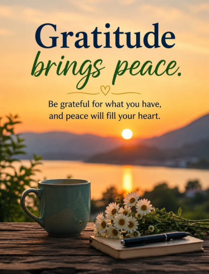 Gratitude Calm Messages