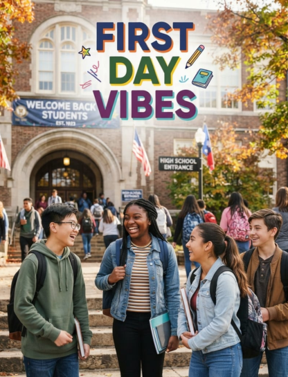 High School First Day Captions