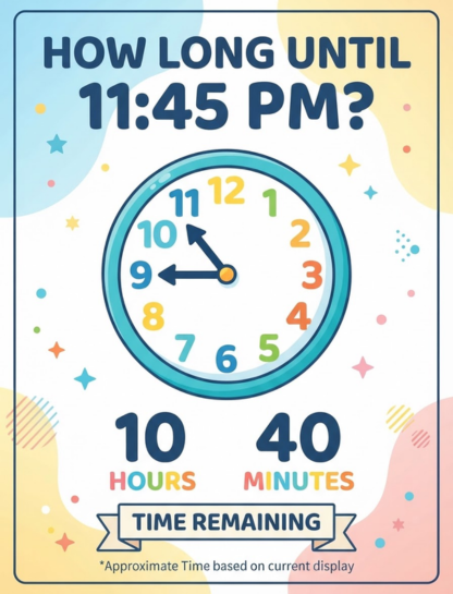 How Long Until 11:45 PM?