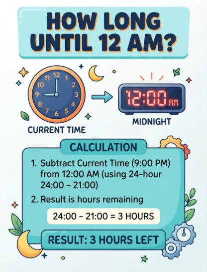 How Long Until 12 AM Tonight?