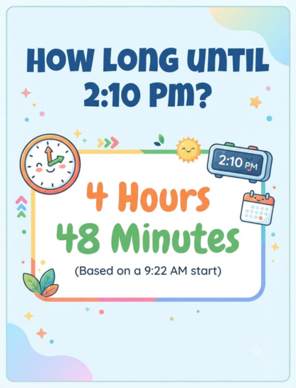 How Long Until 2:10 PM?