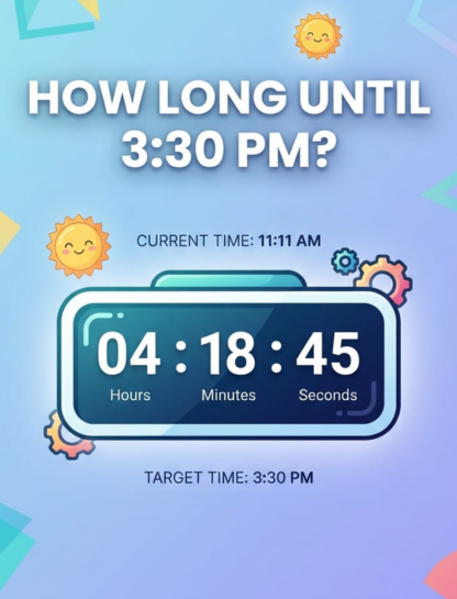 How Long Until 3:30 PM?
