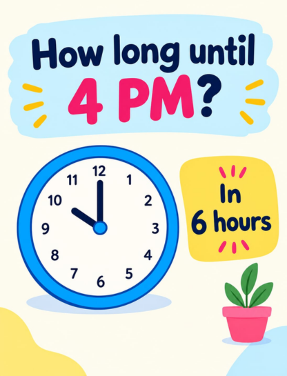 How Long Until 4 PM?