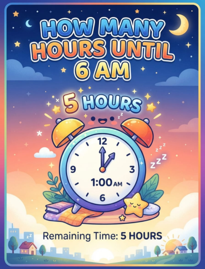 How Many Hours Until 6 AM?