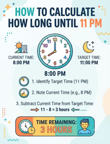 How to Calculate How Long Until 11 AM
