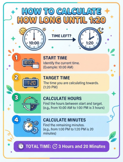 How to Calculate How Long Until 1:20