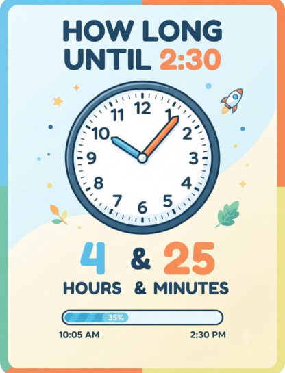 How to Calculate How Long Until 2:30 AM