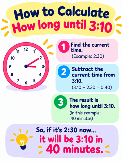 How to Calculate How Long Until 3:10