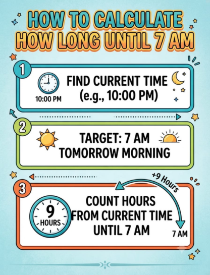 How to Calculate How Long Until 7 AM