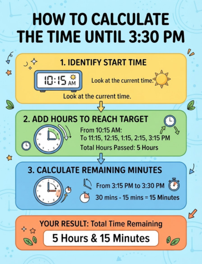 How to Calculate the Time Until 3:30 PM