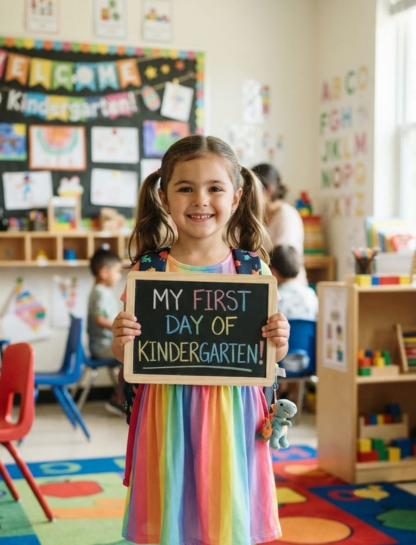 Kindergarten First Day Captions