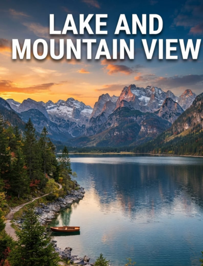 Lake and Mountain View Captions