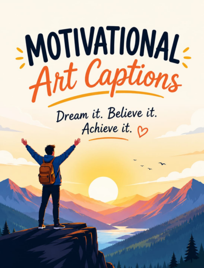 Motivational Art Captions