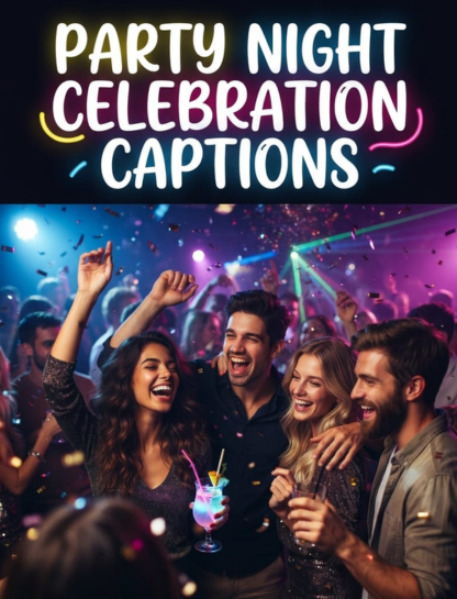 Party Night Celebration Captions