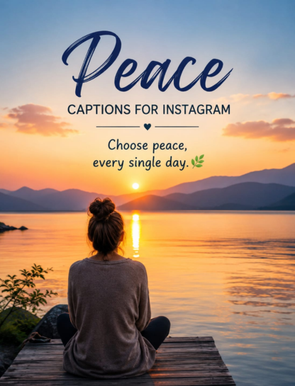 Peace Captions For Instagram